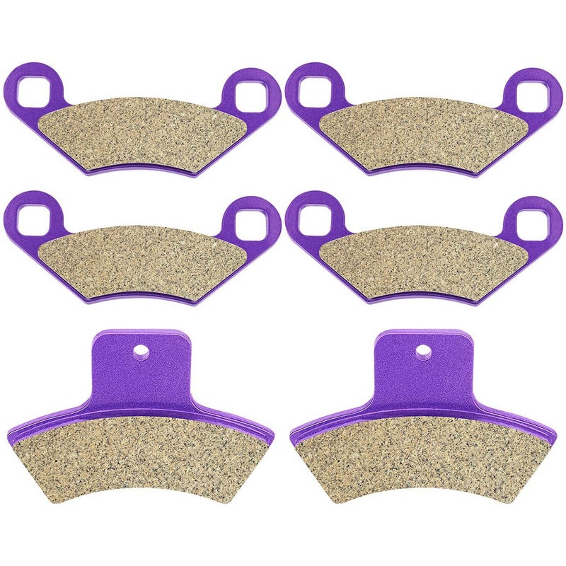 OCPTY FA159 FA270 Front and Rear Carbon Fiber Brake Pads Fit for 2000-2001 for Polaris Magnum 325 4x4, 2000, 2002 for Polaris Scrambler 400 2x4, 1998-2004 for Polaris Scrambler 500 4X4 - Image 1